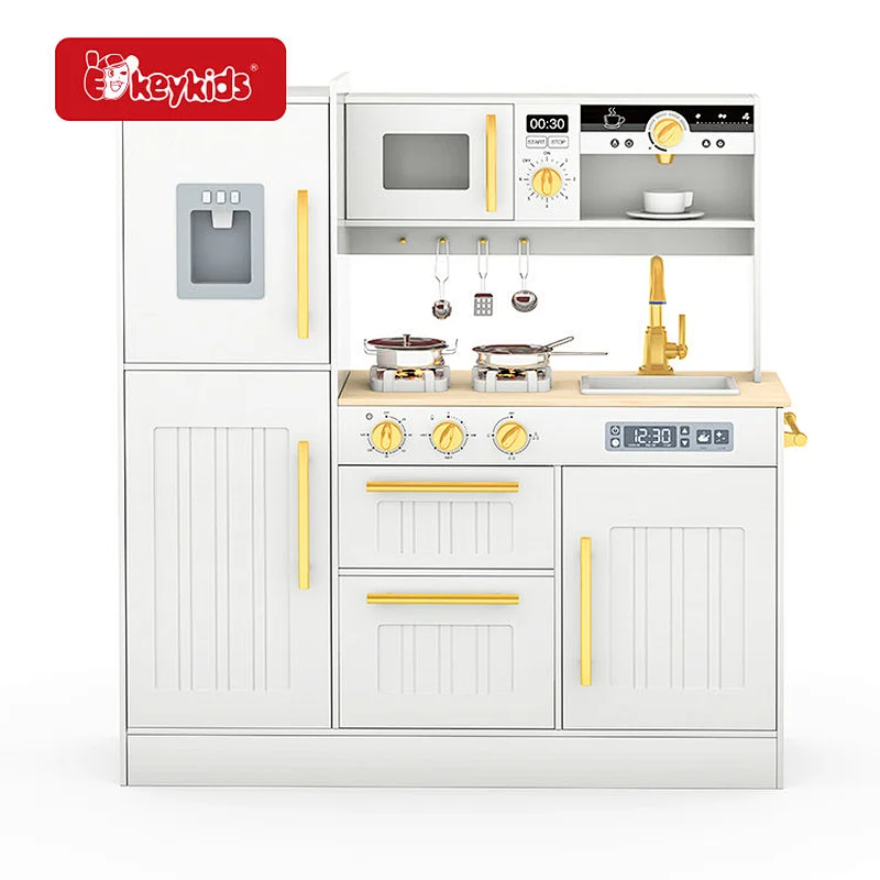 OEM Role Play Toy Kitchen Set for Toddlers with Realistic Lights and Sounds W10C994